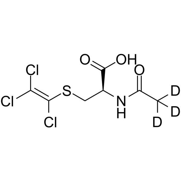 N-Acetyl-S-(trichlorovinyl)-L-cysteine-d3 Chemical Structure N-Acetyl-S-(trichlorovinyl)-L-cysteine-d3