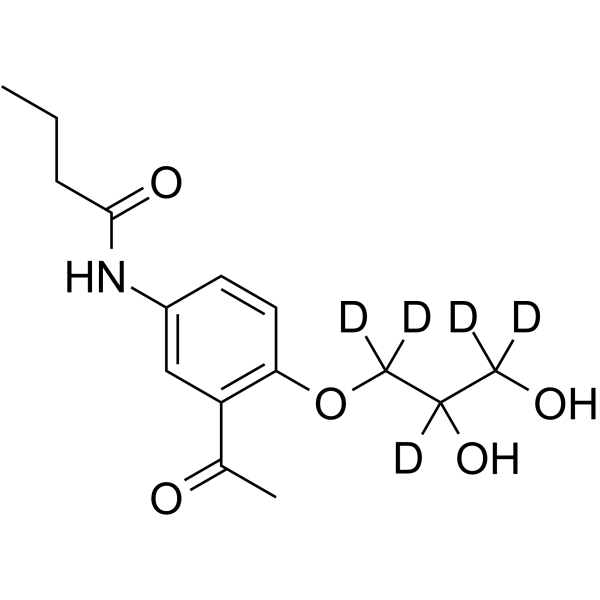 (Rac)-des(isopropylamino) Acebutolol-d5 Chemical Structure (Rac)-des(isopropylamino) Acebutolol-d5