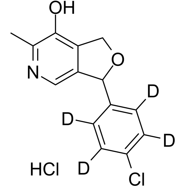 Cicletanine-d4 hydrochloride Chemical Structure Cicletanine-d4 hydrochloride