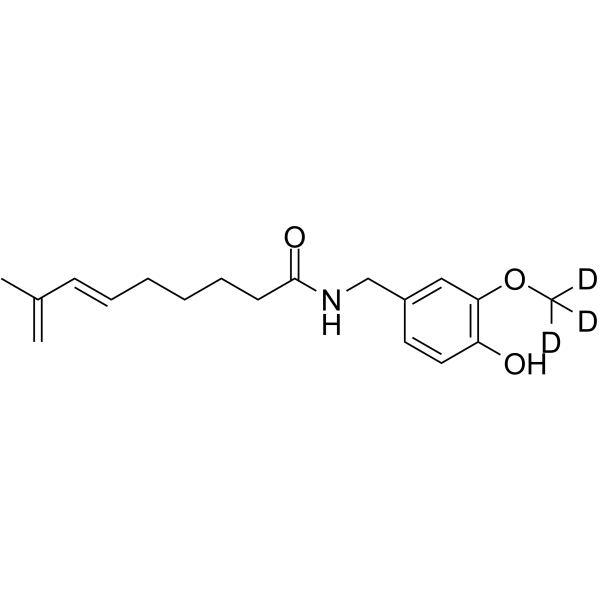 16,17-Dehydro Capsaicin-d3 Chemical Structure 16,17-Dehydro Capsaicin-d3