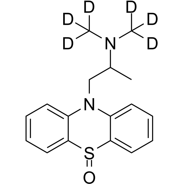 Promethazine sulfoxide-d6 Chemical Structure Promethazine sulfoxide-d6