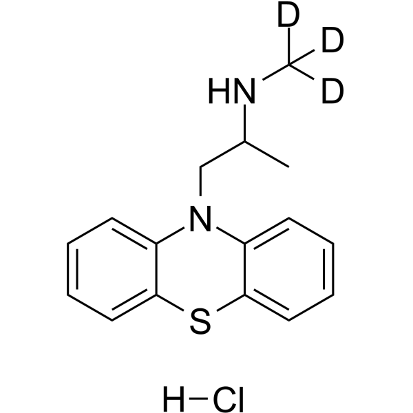 N-Demethyl Promethazine-d3 hydrochloride Chemical Structure N-Demethyl Promethazine-d3 hydrochloride