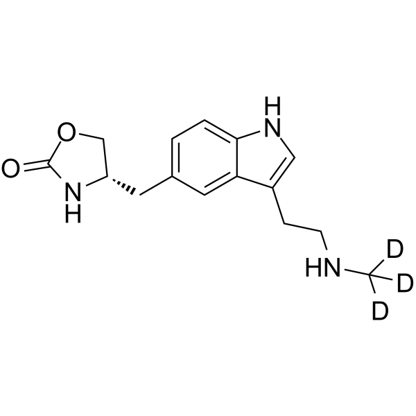 N-Desmethyl Zolmitriptan-d3 Chemical Structure N-Desmethyl Zolmitriptan-d3