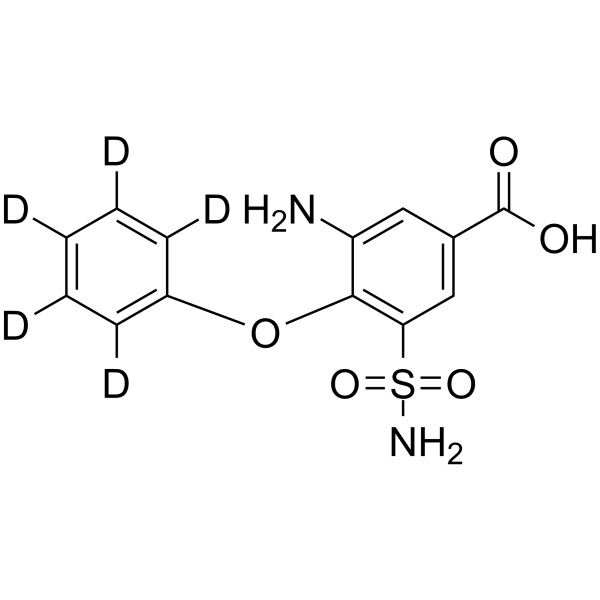 Desbutyl Bumetanide-d5 Chemical Structure Desbutyl Bumetanide-d5