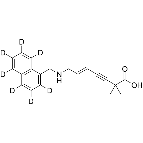 N-Desmethylcarboxy Terbinafine-d7 Chemical Structure N-Desmethylcarboxy Terbinafine-d7