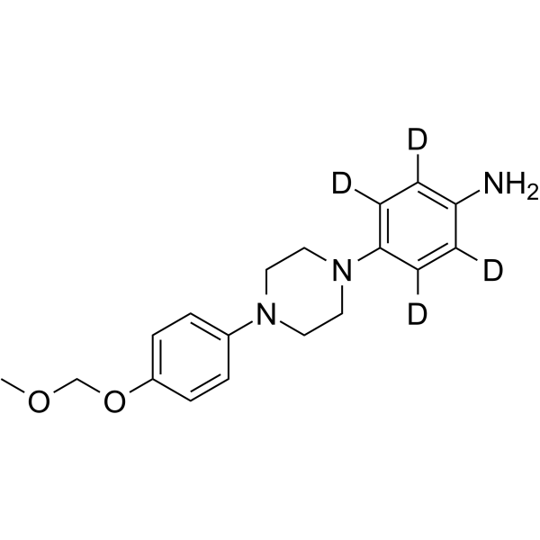 4-[4-[4-(Methoxymethoxy)phenyl]-1-piperazinyl]benzenamine-d4