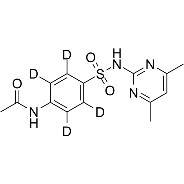 N-Acetyl sulfamethazine-d4 Chemical Structure N-Acetyl sulfamethazine-d4