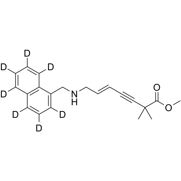 N-Desmethylcarboxy Terbinafine methyl ester-d7 Chemical Structure N-Desmethylcarboxy Terbinafine methyl ester-d7