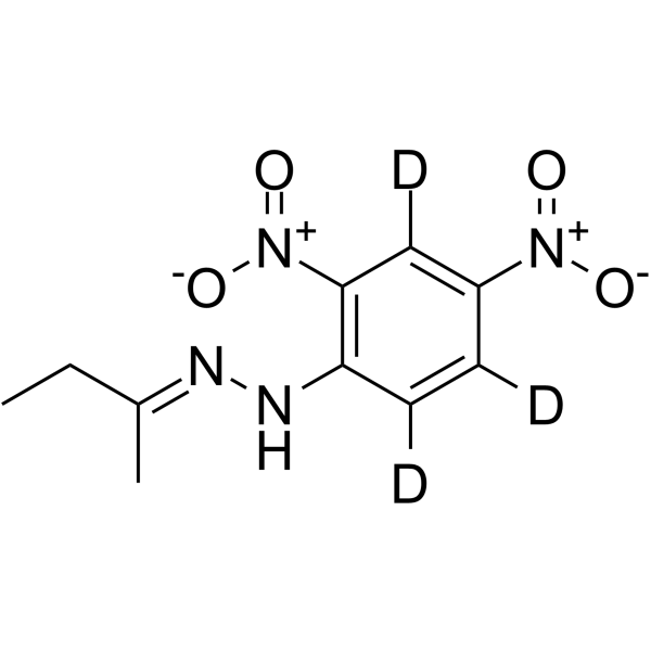 2-Butanone 2,4-dinitrophenylhydrazone-d3 Chemical Structure 2-Butanone 2,4-dinitrophenylhydrazone-d3