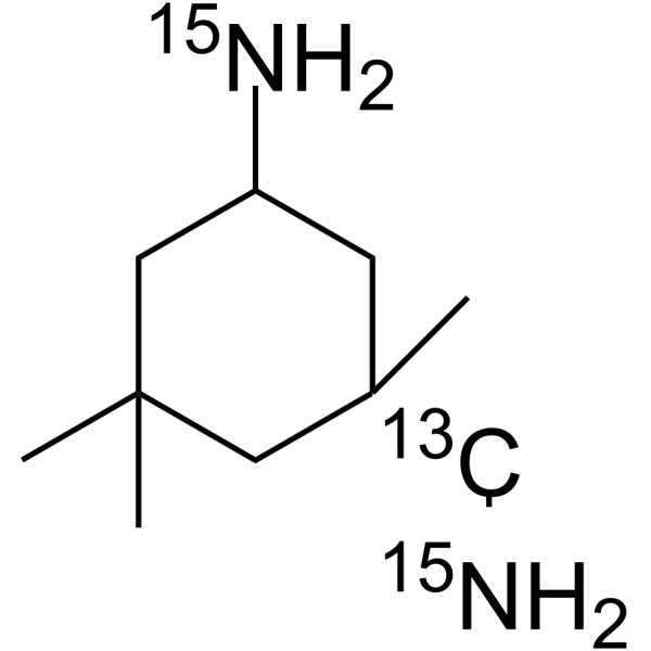 Isophorone Diamine-13C,15N2 Chemical Structure Isophorone Diamine-13C,15N2