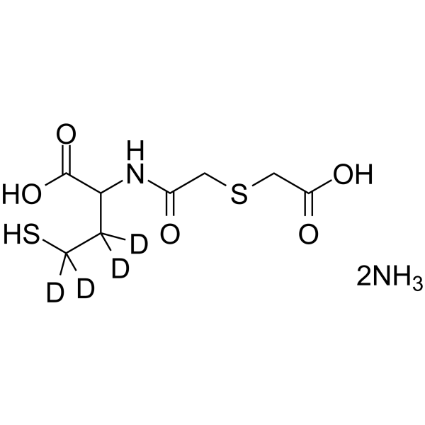 Erdosteine thioacid-d4 diammonium Chemical Structure Erdosteine thioacid-d4 diammonium