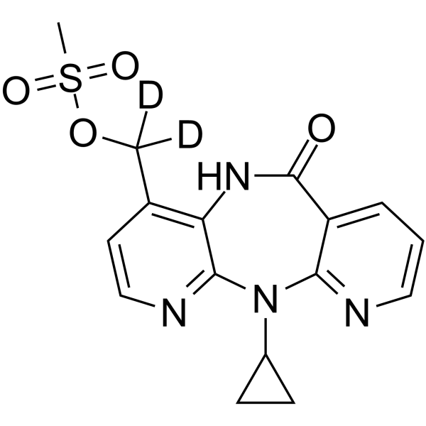 Nevirapine methanesulfonate-d2 Chemical Structure Nevirapine methanesulfonate-d2