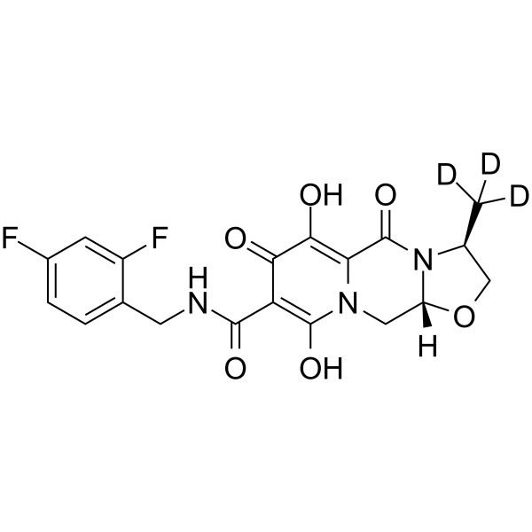 10-Hydroxy Cabotegravir-d3 Chemical Structure 10-Hydroxy Cabotegravir-d3