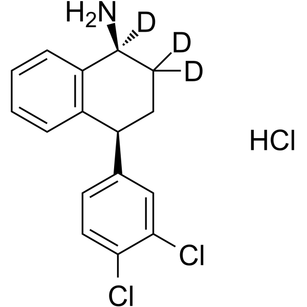 (Rac)-cis-N-Desmethyl Sertraline-d3 hydrochloride Chemical Structure (Rac)-cis-N-Desmethyl Sertraline-d3 hydrochloride