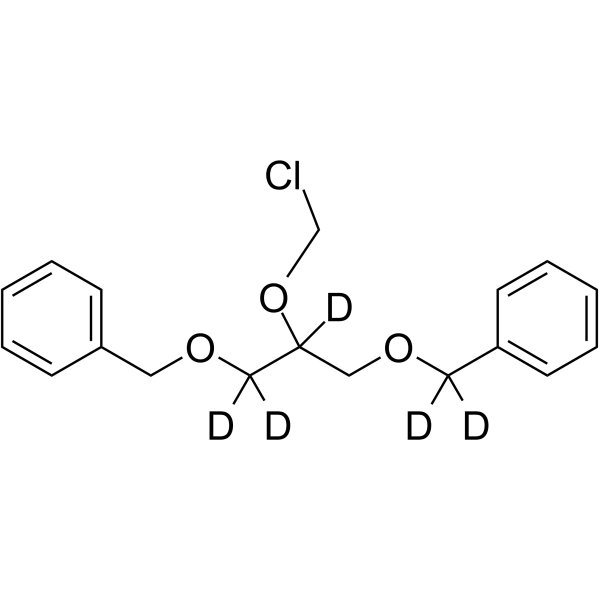 1,3-Dibenzyloxy-2-(chloromethoxy)propane-d5 Chemical Structure 1,3-Dibenzyloxy-2-(chloromethoxy)propane-d5