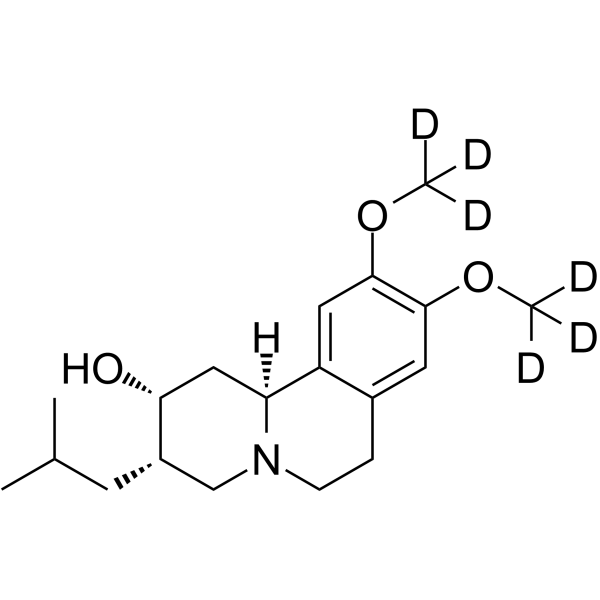 cis (2,3)-Dihydro tetrabenazine-d6 Chemical Structure cis (2,3)-Dihydro tetrabenazine-d6