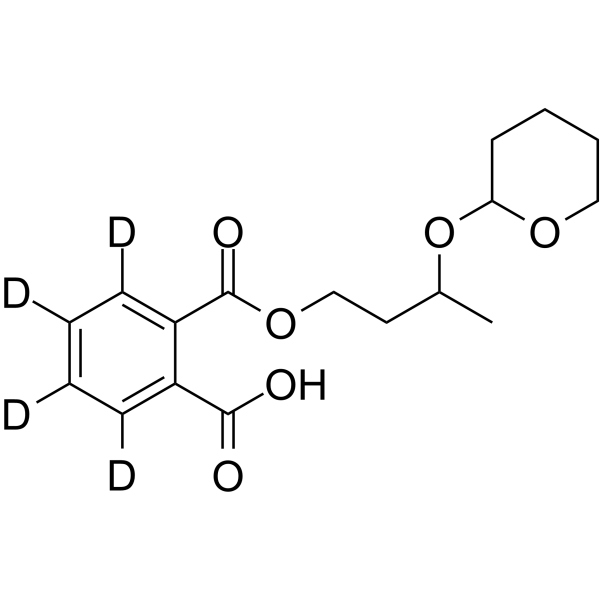 Mono(3-tetrahydropyranyloxybutyl)phthalate-d4 Chemical Structure Mono(3-tetrahydropyranyloxybutyl)phthalate-d4
