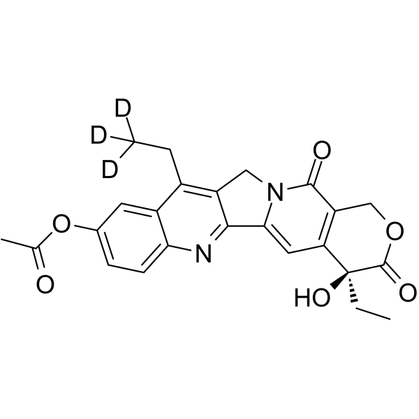 10-O-Acetyl SN-38-d3 Chemical Structure 10-O-Acetyl SN-38-d3