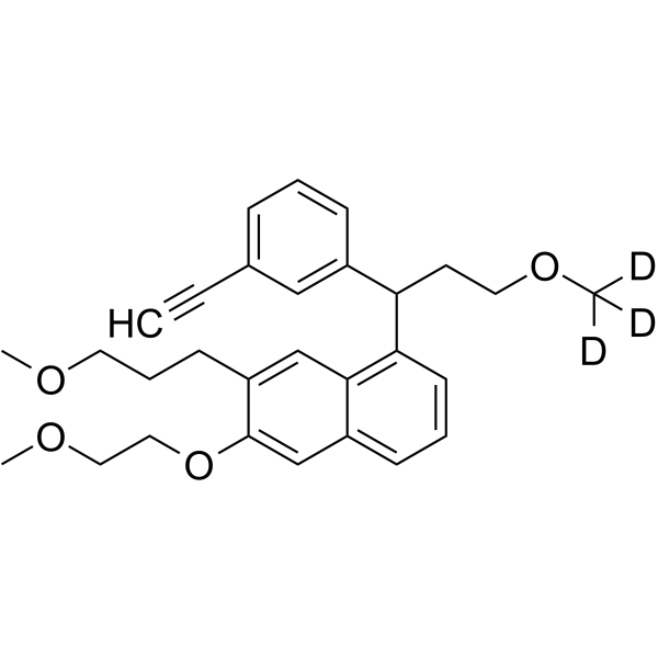 N-(2-Methoxyethyl) Erlotinib-d3 Chemical Structure N-(2-Methoxyethyl) Erlotinib-d3