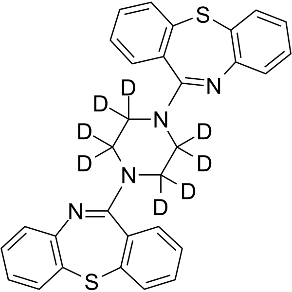 Quetiapine dimer impurity-d8 Chemical Structure Quetiapine dimer impurity-d8