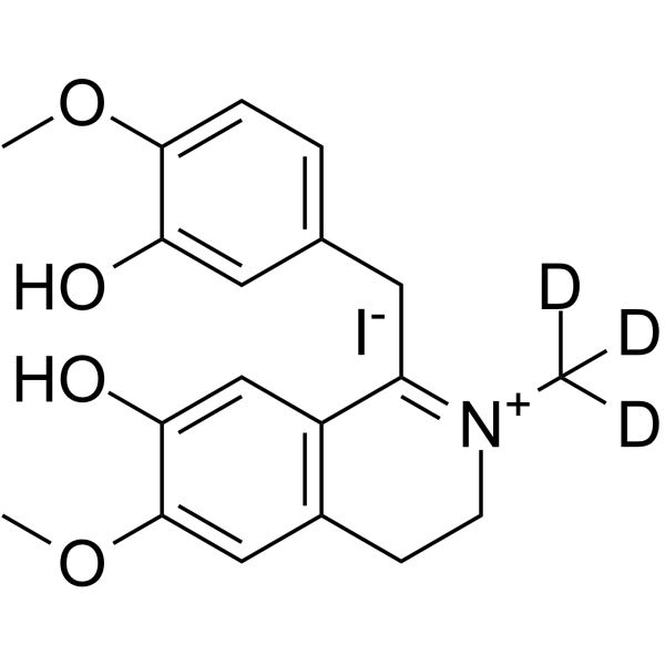 1,2-Dehydro reticuline-d3 iodide Chemical Structure 1,2-Dehydro reticuline-d3 iodide