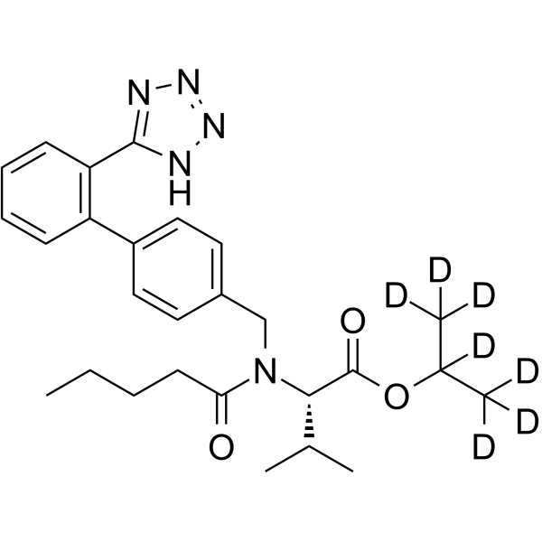 Valsartan isopropyl ester-d7 Chemical Structure Valsartan isopropyl ester-d7