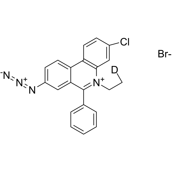 3-Azido-8-chloro Ethidium-d1 bromide Chemical Structure 3-Azido-8-chloro Ethidium-d1 bromide
