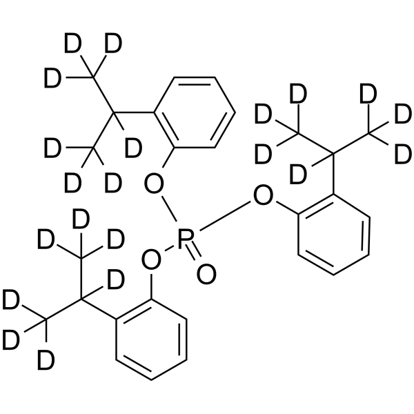 Tris(2-isopropylphenyl) phosphate-d21 Chemical Structure Tris(2-isopropylphenyl) phosphate-d21