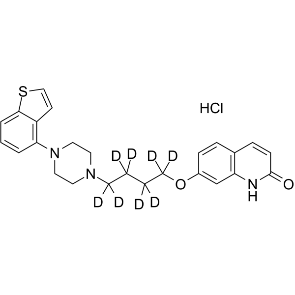 Brexpiprazole-d8 hydrochloride Chemical Structure Brexpiprazole-d8 hydrochloride