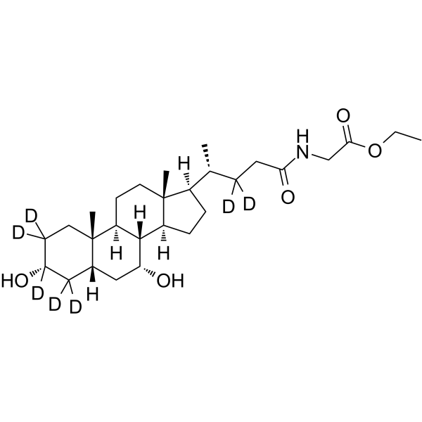 Cholane glycine deriv-d7 Chemical Structure Cholane glycine deriv-d7