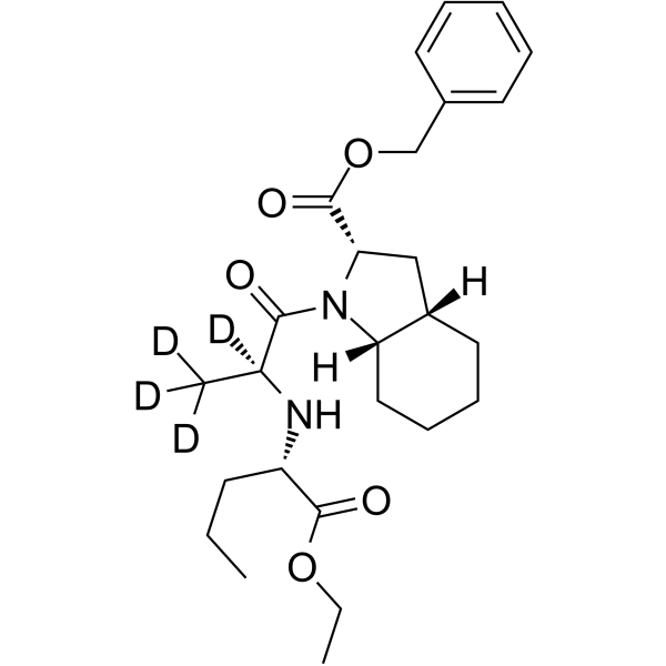 (1S)-Perindopril benzyl ester-d4 Chemical Structure (1S)-Perindopril benzyl ester-d4