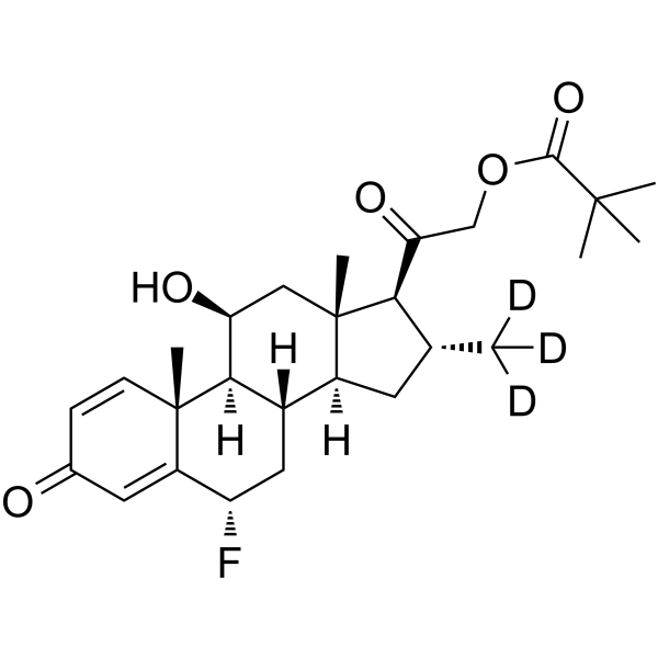 Fluocortolone pivalate-d3 Chemical Structure Fluocortolone pivalate-d3