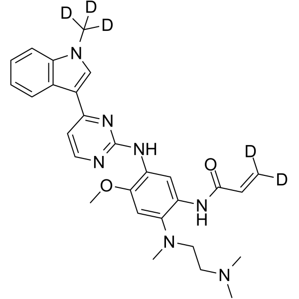 Dosimertinib Chemical Structure Dosimertinib
