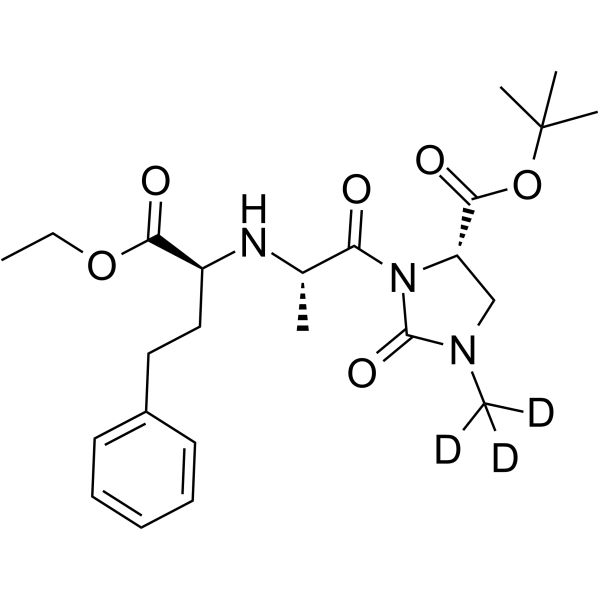 Imidapril tert-butyl ester-d3 Chemical Structure Imidapril tert-butyl ester-d3
