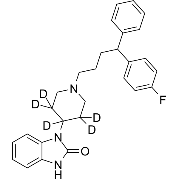 Desfluoro Pimozide-d5 Chemical Structure Desfluoro Pimozide-d5