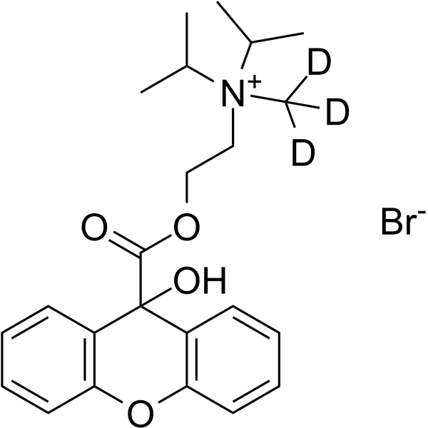9-Hydroxy Propantheline-d3 bromide Chemical Structure 9-Hydroxy Propantheline-d3 bromide