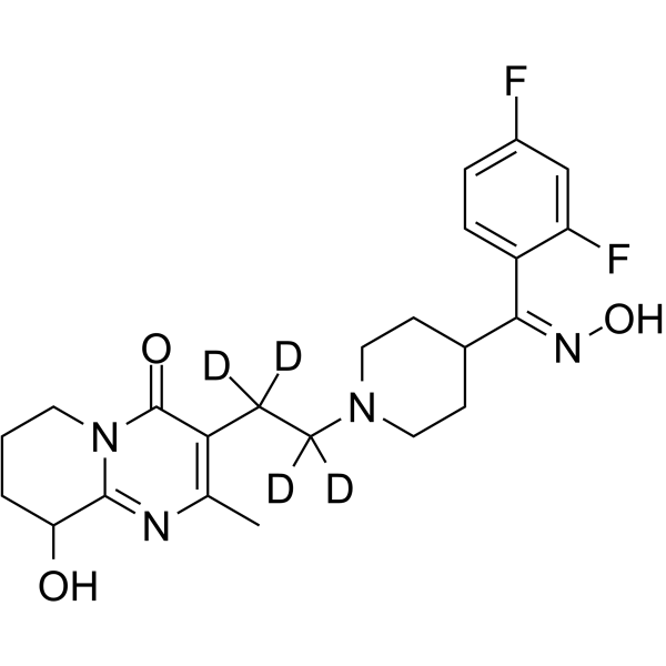 Paliperidone Z-oxime-d4 Chemical Structure Paliperidone Z-oxime-d4