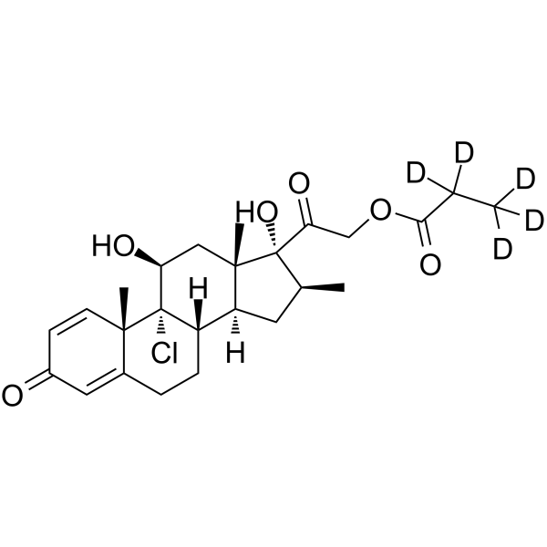 Beclomethasone 21-propionate-d5 Chemical Structure Beclomethasone 21-propionate-d5