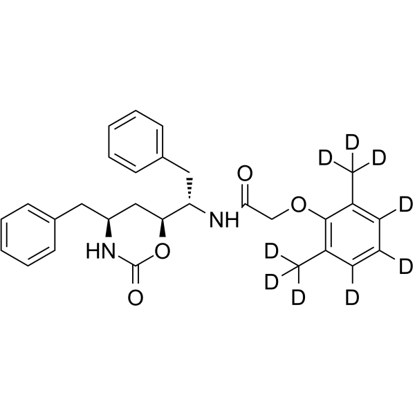 N2-Des(L-valinyl) Lopinavir N2,O5-oxazine-d9 Chemical Structure N2-Des(L-valinyl) Lopinavir N2,O5-oxazine-d9