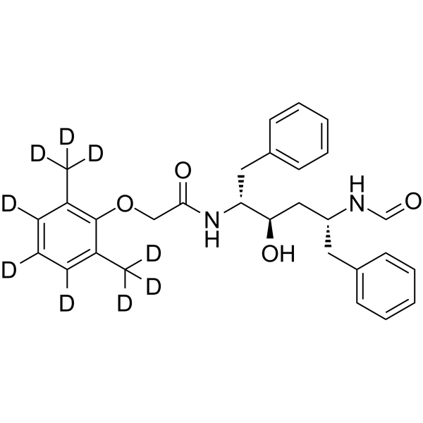 N2-Des(L-valinyl) N2-formal Lopinavir-d9 Chemical Structure N2-Des(L-valinyl) N2-formal Lopinavir-d9