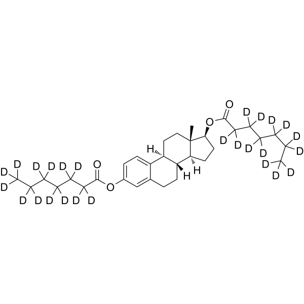 Estradiol 3,17-bis(enanthate-d13) Chemical Structure Estradiol 3,17-bis(enanthate-d13)