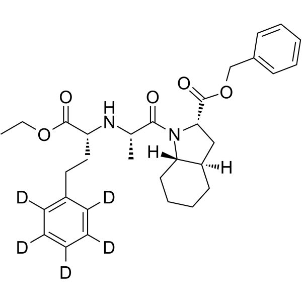 Epi Trandolapril benzyl ester-d5 Chemical Structure Epi Trandolapril benzyl ester-d5