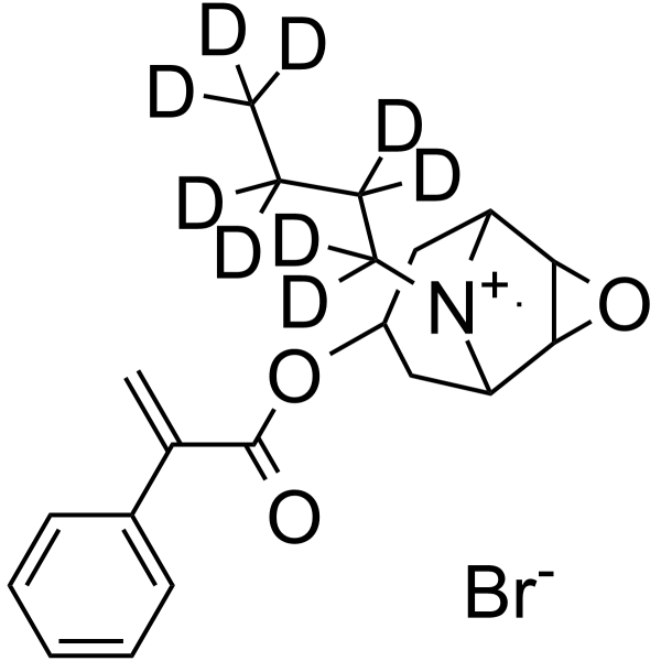 Apobuscopan-d9 bromide Chemical Structure Apobuscopan-d9 bromide