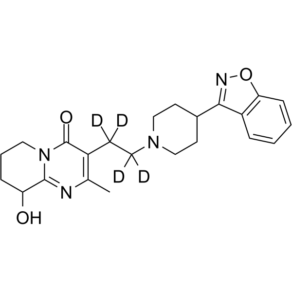 Defluoro Paliperidone-d4 Chemical Structure Defluoro Paliperidone-d4