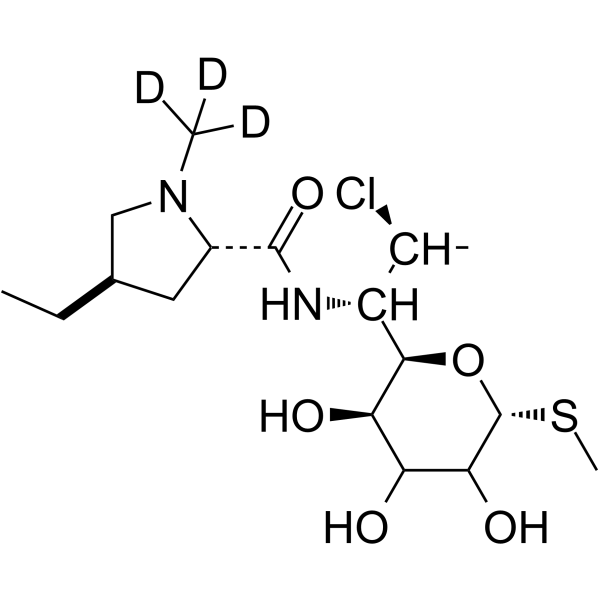 Clindamycin B-d3 Chemical Structure Clindamycin B-d3