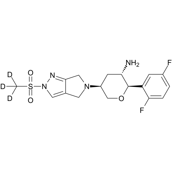 (2R,3S,5S)-Omarigliptin-d3 Chemical Structure (2R,3S,5S)-Omarigliptin-d3