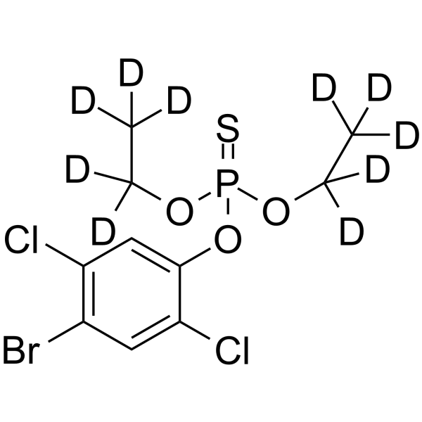 Bromophos-ethyl-d10 Chemical Structure Bromophos-ethyl-d10