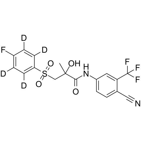 Bicalutamide-d4 Chemical Structure Bicalutamide-d4(Synonyms: 比卡鲁胺 d4)