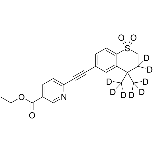 Tazarotene sulfone-d8 Chemical Structure Tazarotene sulfone-d8