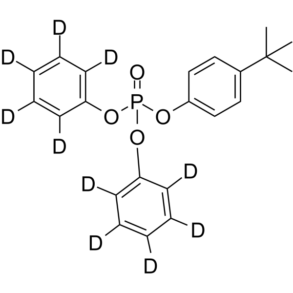 p-t-Butylphenyl diphenyl phosphate-d10 Chemical Structure p-t-Butylphenyl diphenyl phosphate-d10